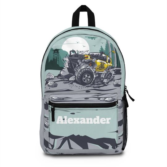 Monster truck backpack, Back pack for kids, Backpack boys personalize, Monogram Large school backpack kid