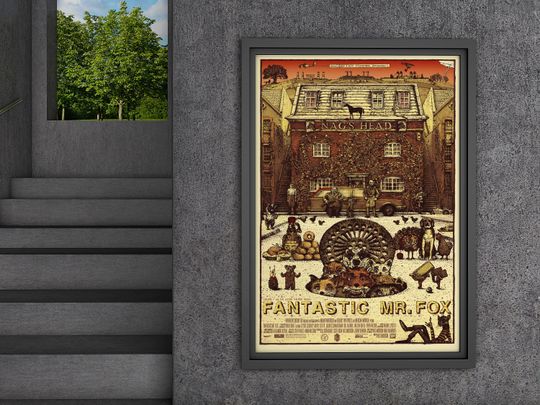 Fantastic Mr Fox Movie Poster Wall Art