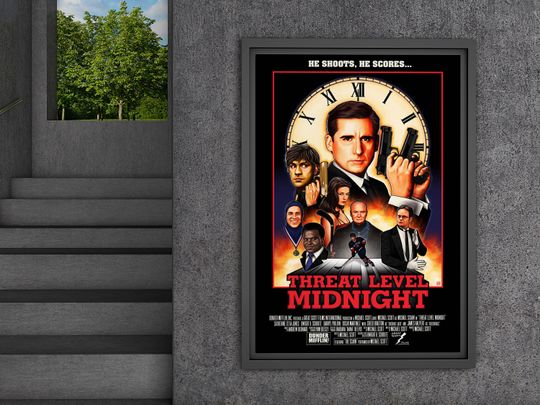 Threat Level Midnight Wall Art Movie Poster