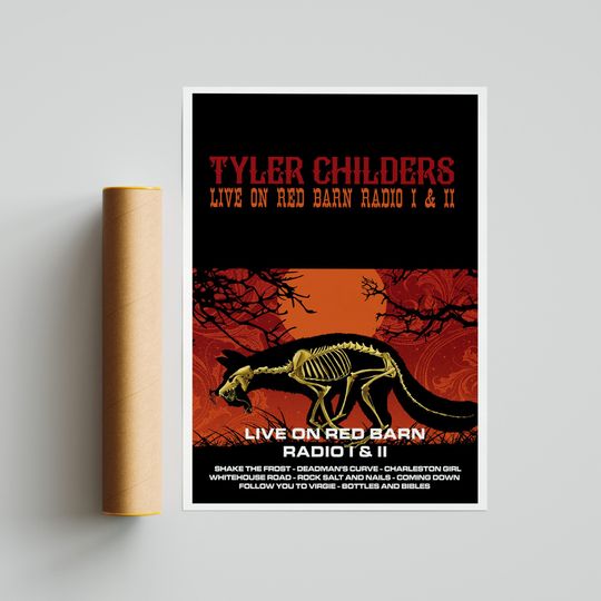 Tyler Childers - Live on Red Barn Radio I & II Album Premium Matte Vertical Posters