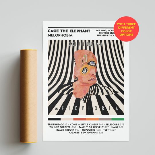 Cage The Elephant - Melophobia Album Premium Matte Vertical Posters