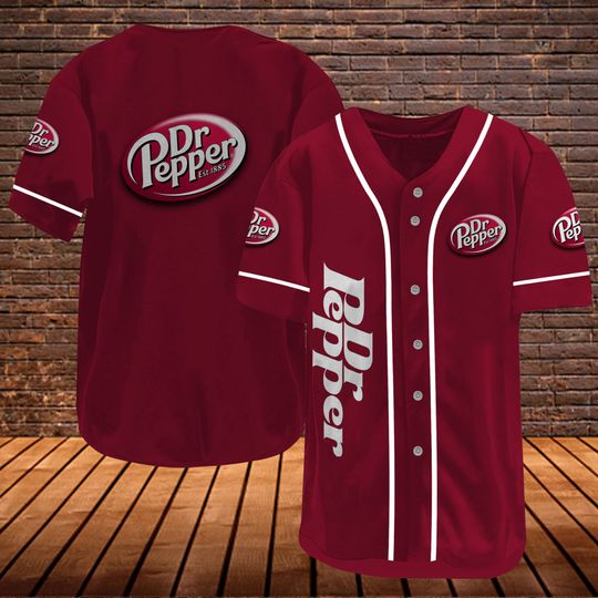 Dr Pepper Soda Baseball Jersey