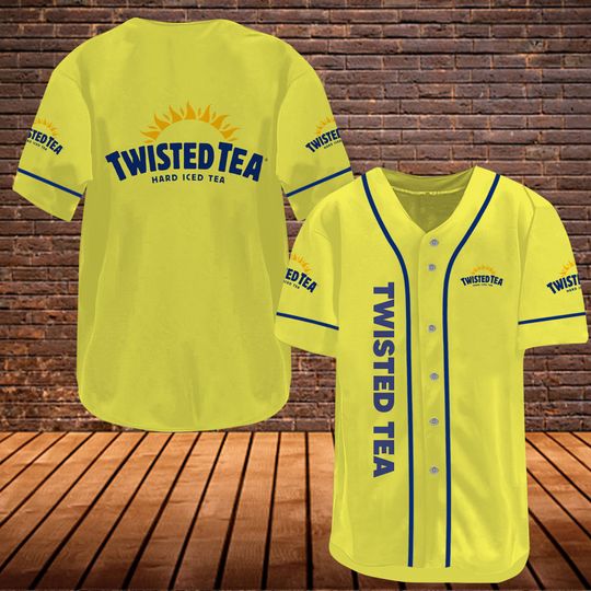 Vintage Yellow Twisted Tea Baseball Jersey
