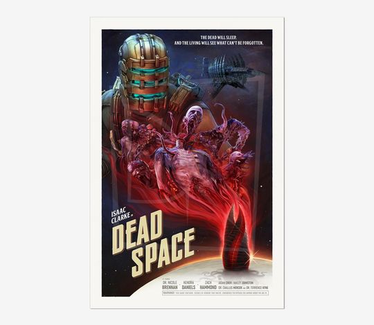 DEAD SPACE Game Poster | Game Art | Horror Game | Print | Room Decor | Wall Art
