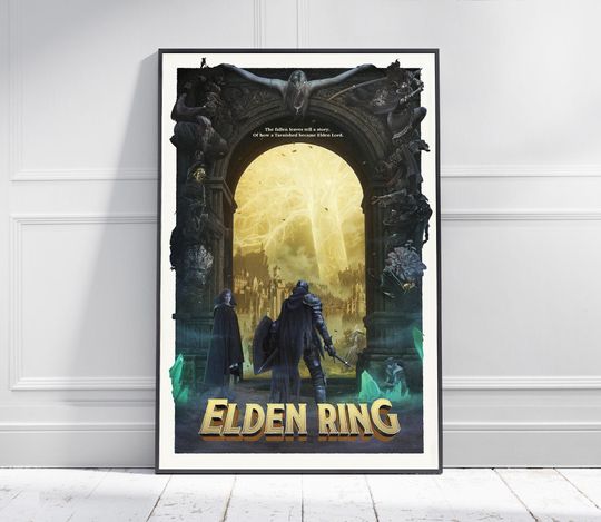 ELDEN RING | Game Poster | Game Art | Horror Game | Print | Room Decor | Wall Art