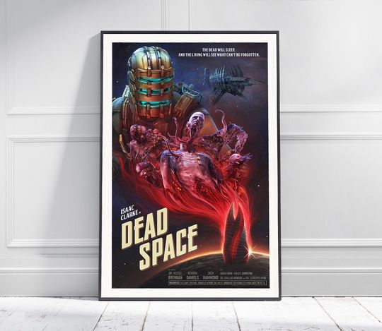 DEAD SPACE Game Poster | Game Art | Horror Game | Print | Room Decor | Wall Art