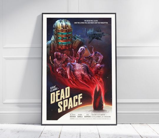 DEAD SPACE Game Poster | Game Art | Horror Game | Print | Room Decor | Wall Art