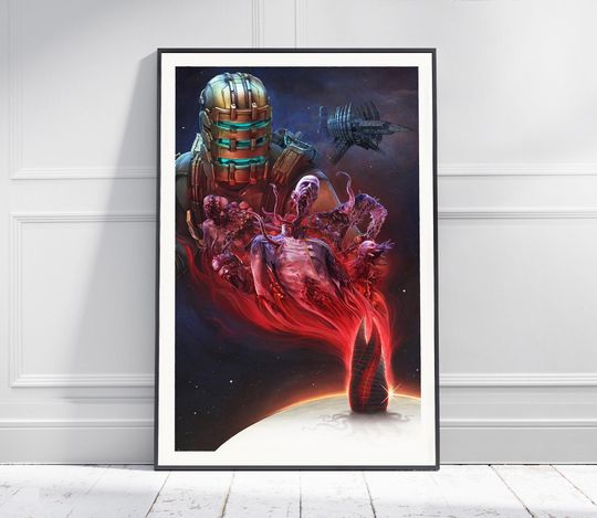 DEAD SPACE Game Poster | Game Art | Horror Game | Print | Room Decor | Wall Art