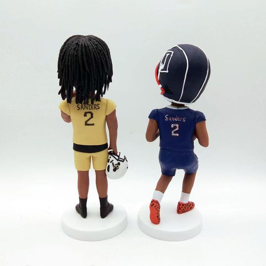 Personalized Football Player Bobblehead Custom Athlete Figurine