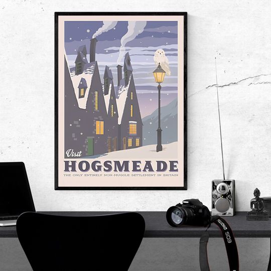Harry Potter Movie Poster - Hogsmeade Travel Poster