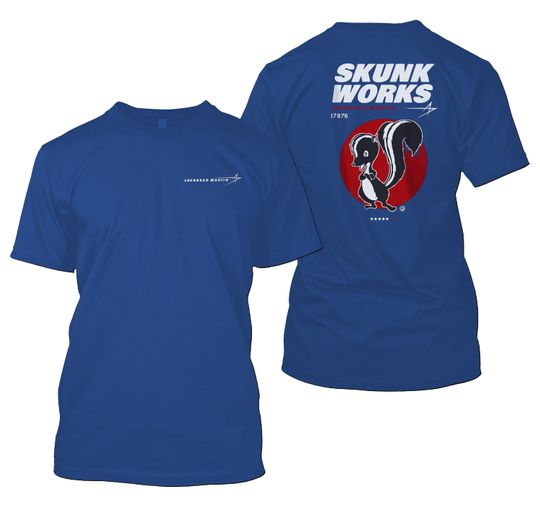 New Lockheed Martin, Lockheed The  Skunk Works Double sided tshirt