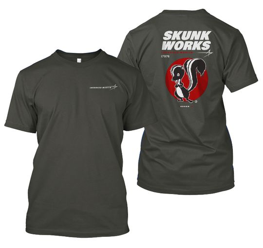 New Lockheed Martin, Lockheed The  Skunk Works Double sided tshirt