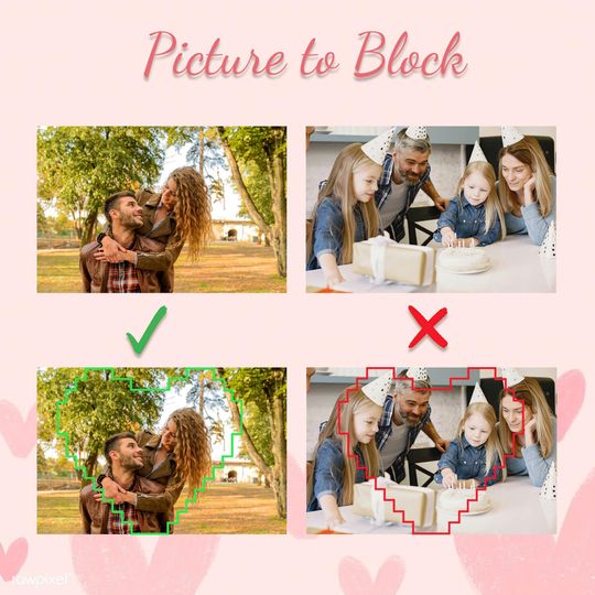 Custom Building Brick Personalized Photo Block Puzzle Heart Shaped Picture Customized Valentines Day Gifts for Couples, Father's Day Gift