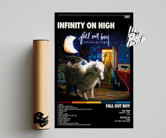 Fall Out Boy Poster | Infinity on High Poster | Fall Out Boy Tracklist