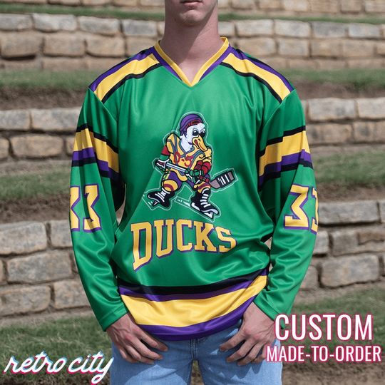 The Mighty Ducks Movie Goldberg Custom Hockey Jersey