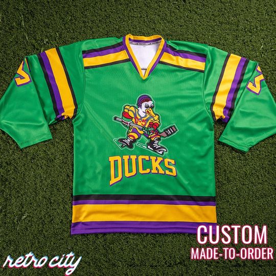 The Mighty Ducks Movie Goldberg Custom Hockey Jersey