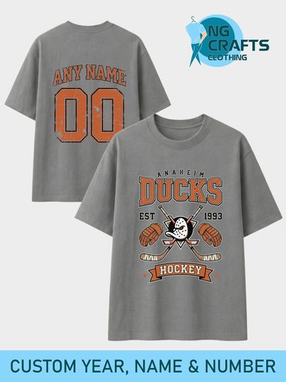 Personalized Anaheim Ducks Hockey Sweatshirt, Custom Name & Number