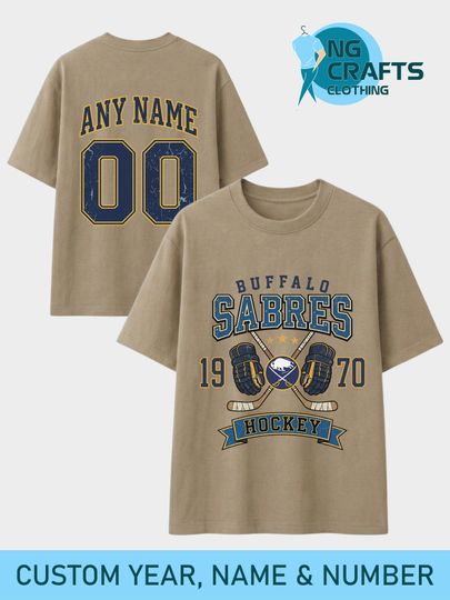 Personalized Buffalo Sabres Hockey Sweatshirt, Custom Name & Number