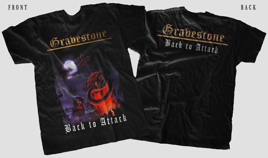T-shirt -GRAVESTONE- Back to Attack
