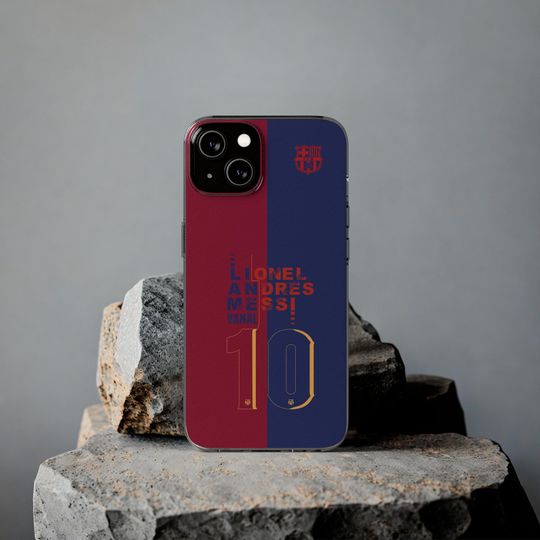 FCBarcelona iPhone Case, Messi Fan Phone Cover