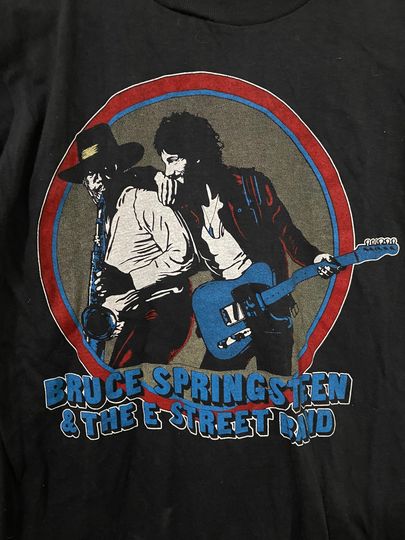 BRUCE SPRINGSTEEN and The E-Street Band Vintage 1981 Double Sided T-Shirt