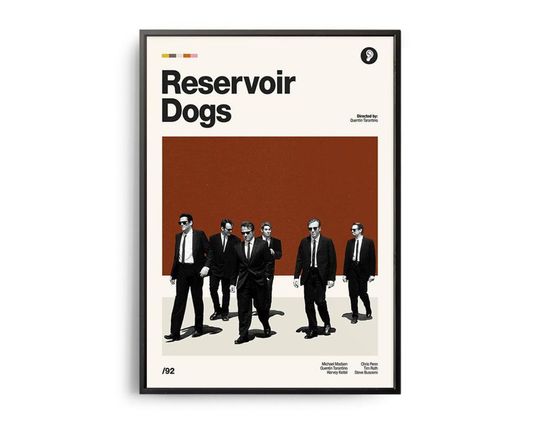 RESERVOIR DOGS Retro Movie Print Poster