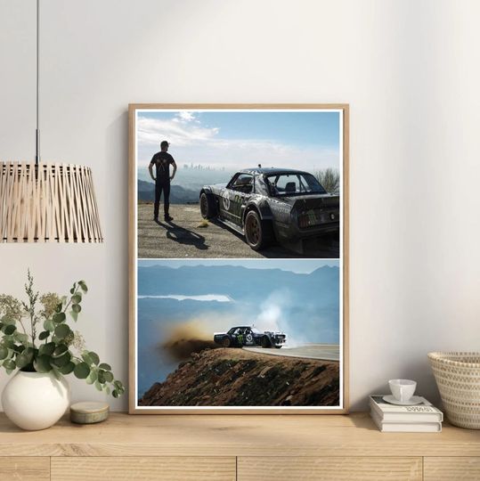 RIP Ken Block Poster Canvas, Rip Legend ken Block, Go Fast Poster Risk Everything Poster