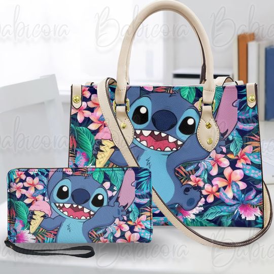 Stitch Disney Bag, Lilo And Stitch Leather Handbag