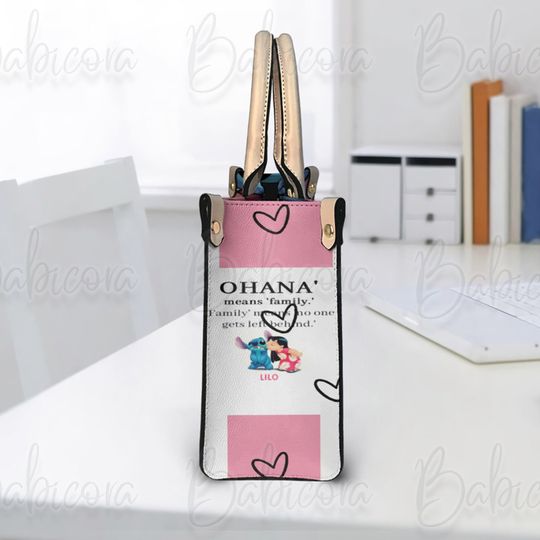 Stitch Disney Bag, Lilo And Stitch Leather Handbag