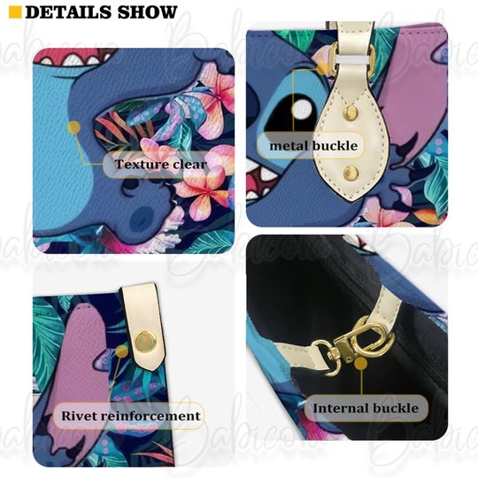 Stitch Disney Bag, Lilo And Stitch Leather Handbag