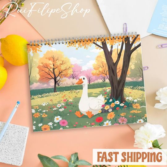 Gooses Doing Things Calendar, Silly Goose Home Decor Gifts