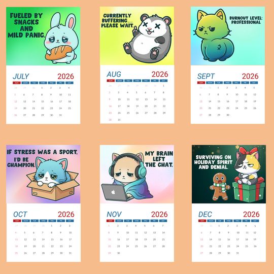 Emotional Positive Mental Health Wall Calendar 2026