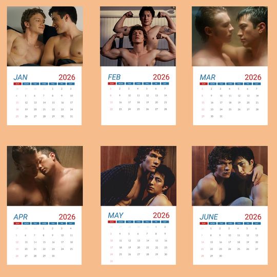 Heated Rivalry Limited Version Calendar 2026, Heated Rivalry Limited Version Wall Calendar, New Year Room Decor