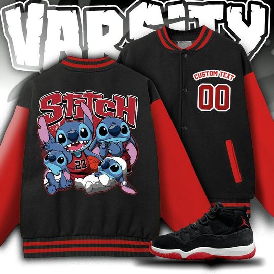 Custom Unisex Varsity Jacket, Stitch Vintage Shirt, Varsity Jacket