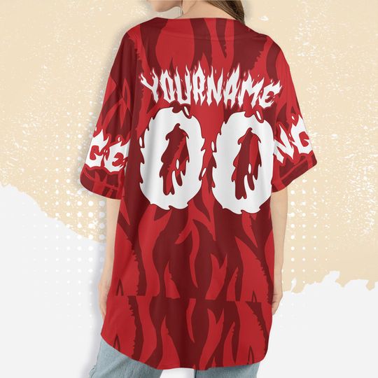 Personalized Inside Out Anger Red Baseball Jersey, Disney Anger Baseball Jersey