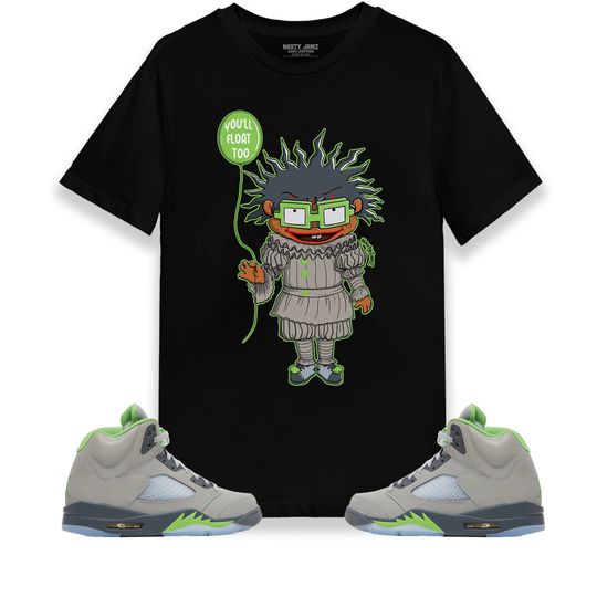 You Will Float Too Unisex Halloween Shirt Match Jordan 5 Retro Green Bean