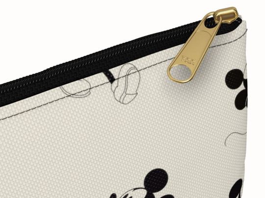 Neutral Mickey Mouse Accessory Pouch, Disney Vacation Gift