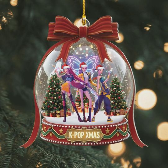 Personalized Demon Hunters Ornament, Huntrix Christmas Ornament