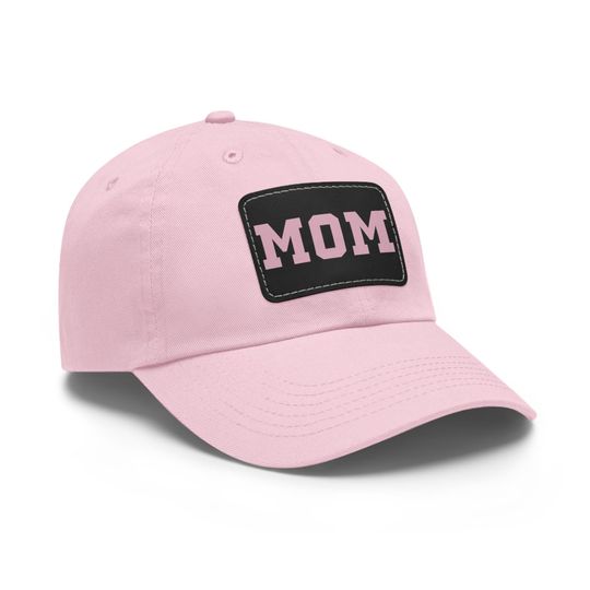 Mom Hat with Leather Patch, Mother's Day Gift