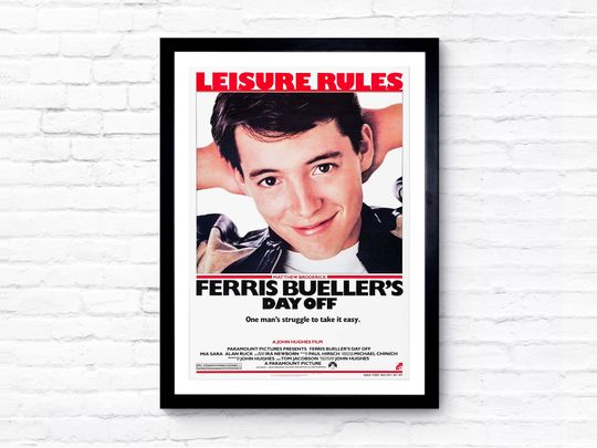 Ferris Bueller's Day Off - 1986 - Movie Poster / Film Poster / Movie Poster Art