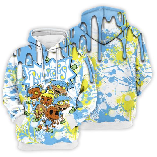 Shirt To Match JD 12 Retro Emoji - Rugrats Horror Story - Emoji 12s Matching 3D Hoodie