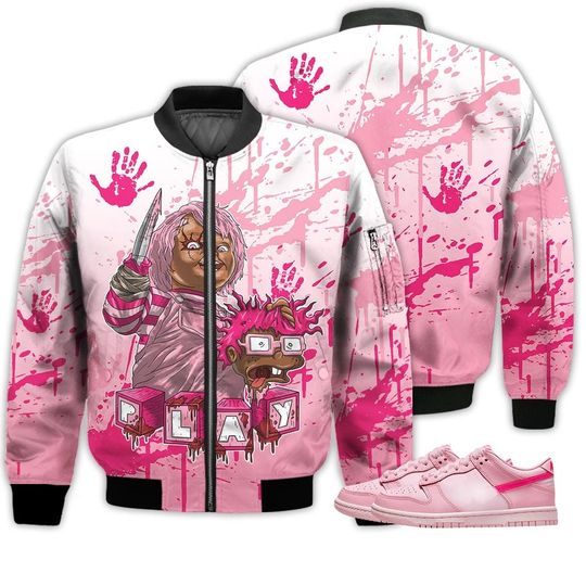 Chucky Chuckie Kills Halloween Men's Bomber Jacket