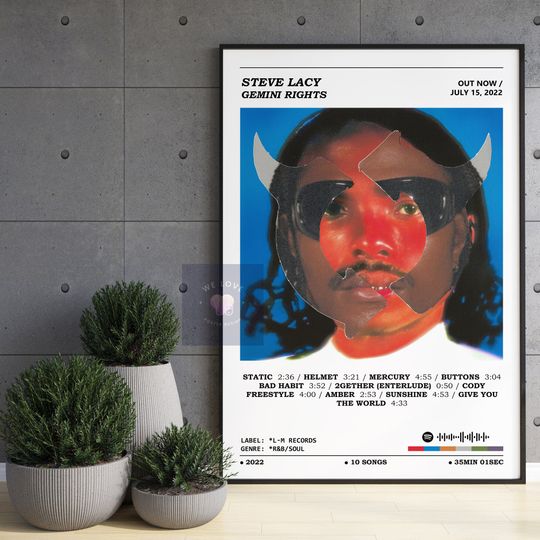 Steve Lacy - Gemini Rights Album Poster / Steve Lacy Poster