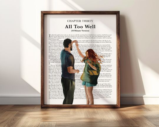 Watercolor Lyric Art Vertical Poster