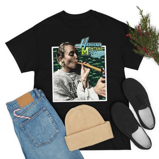 Hannah Montana Shirt, Miley Cyrus Printed Graphic Tee