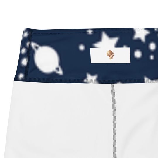 Space and Stars Yoga Capri Leggings