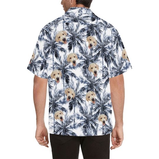 Custom Hawaiian Shirt with Dog Faces, Face Hawaiian Shirt
