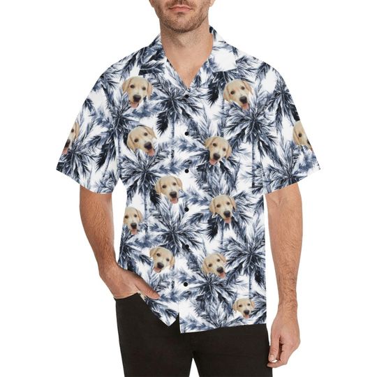 Custom Hawaiian Shirt with Dog Faces, Face Hawaiian Shirt