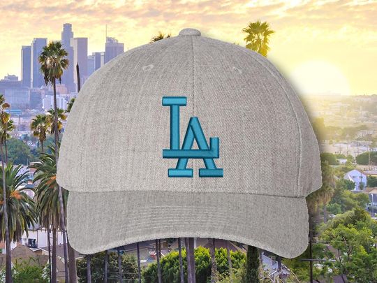 LA Dodgers 3D Embroidered Snapback Cap - Curved Visor