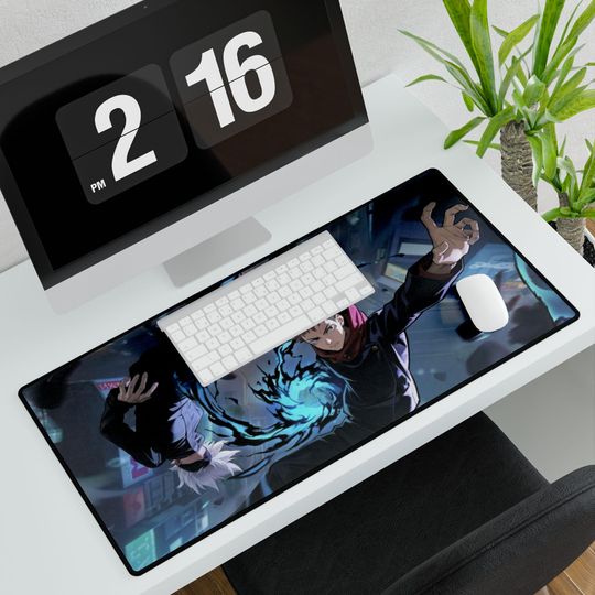 Jujutsu Satoru Desk Mat: Gojo & Yuji Anime Gaming Pad